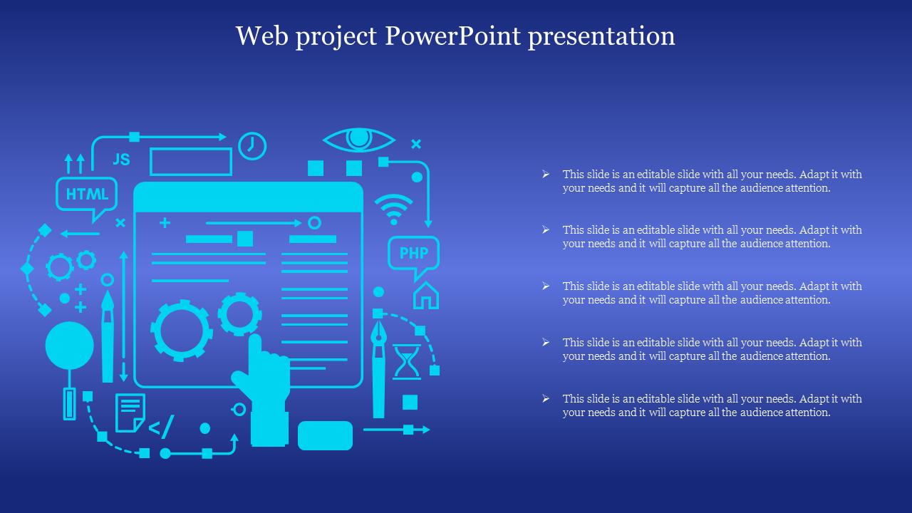 Web project PowerPoint presentation